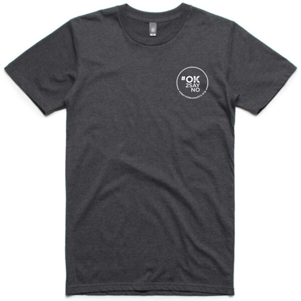#OK2SAYNO - Men's Adult T-Shirt - ASPHALT MARLE Thumbnail