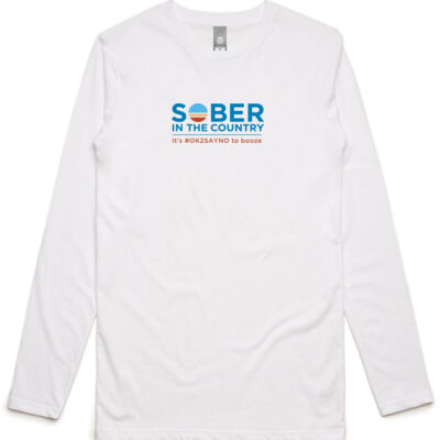 SITC - Adult Longsleeve T-shirt Front-Mid Logo - White Thumbnail