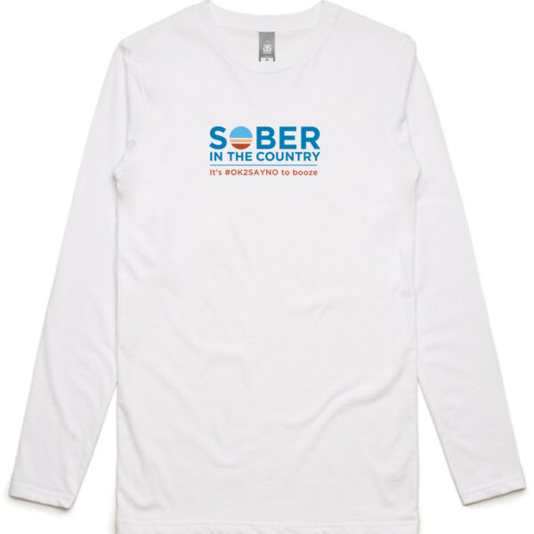 SITC - Adult Longsleeve T-shirt Front-Mid Logo - White Thumbnail