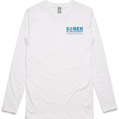 SITC - Adult Longsleeve T-shirt Front Logo - White  Thumbnail