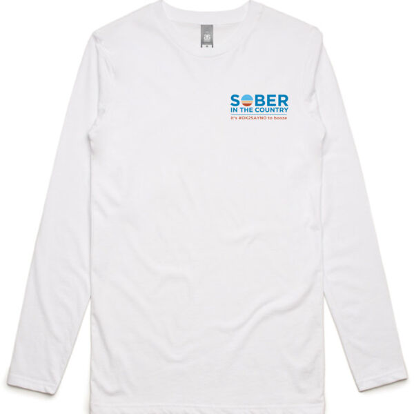 SITC - Adult Longsleeve T-shirt Front Logo - White  Thumbnail