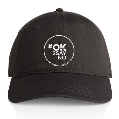 Everyday Low Profile Cap - OK2SAYNO - White Logo Thumbnail