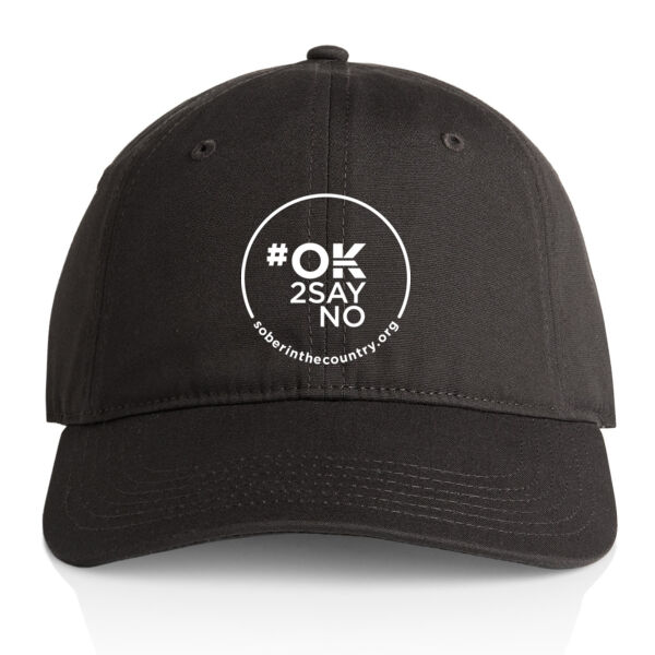 Everyday Low Profile Cap - OK2SAYNO - White Logo Thumbnail