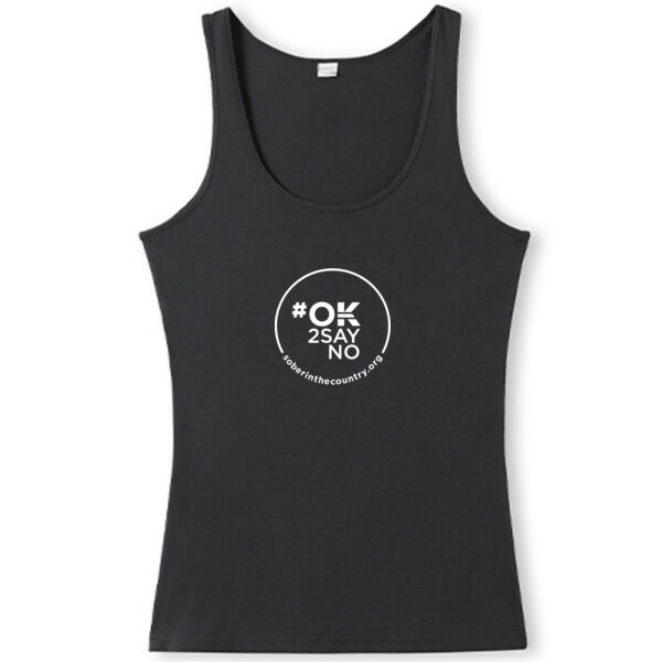 #OK2SAYNO Women's Singlet - Black Thumbnail